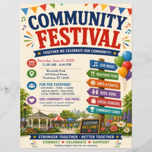 Community Festival Flyer (Front)