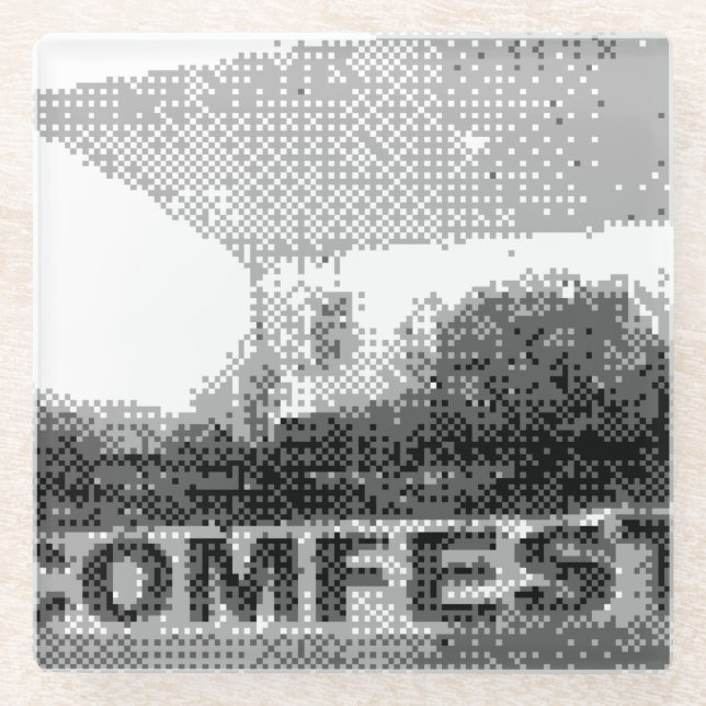 community festival glass coaster (Front)