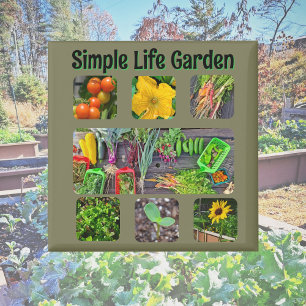 Community Garden Photo Collage Magnet