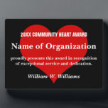 Community Heart Volunteer Award Plaque<br><div class="desc">Your dedicated volunteers are valuable beyond measure. Our unique gifts and customised items recognise and celebrate your volunteers' commitment and hard work. Volunteers are the lifeblood of your organisation, so make sure they are pumping with energy! We understand that volunteers are important to your organisation, so we've made volunteer appreciation...</div>