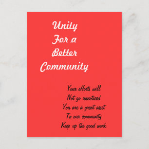 Community hero postcards