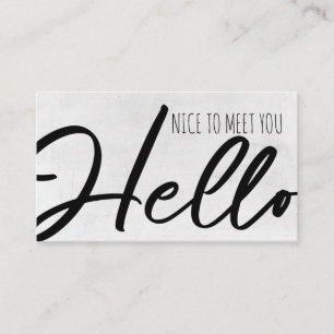 Community Manager/Nice to meet you/Hello Business Card