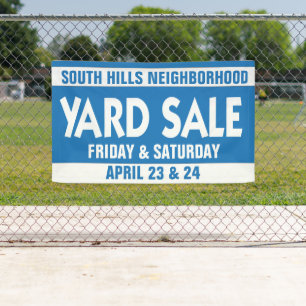 Community Neighbourhood Yard Sale Banner