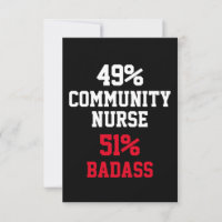 Community Nurse Badass Card