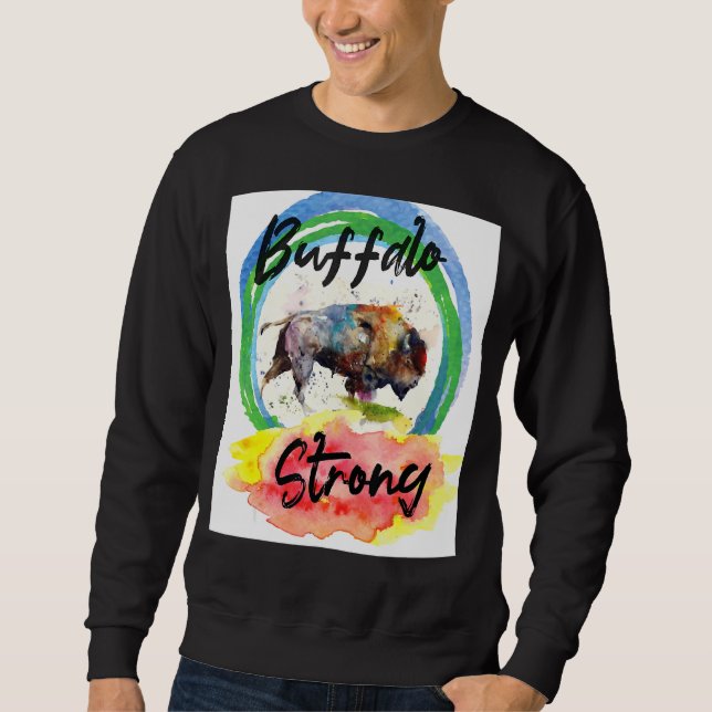 Community Strength Pray Support New York Buffalo S Sweatshirt (Front)