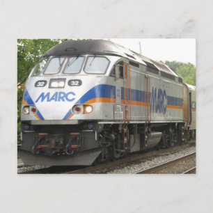 Commuter Train Postcard