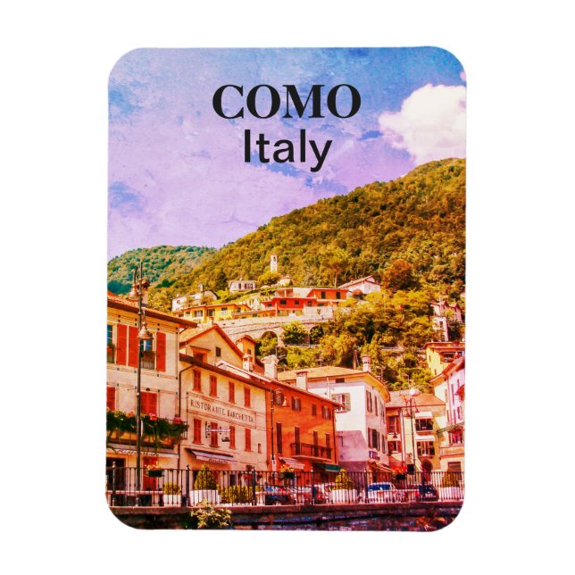 Como in Italy Souvenir Magnet (Vertical)