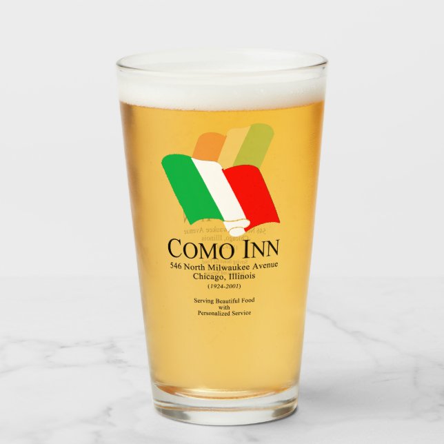 Como Inn Italian Restaurant, Chicago, IL Glass (Front Filled)