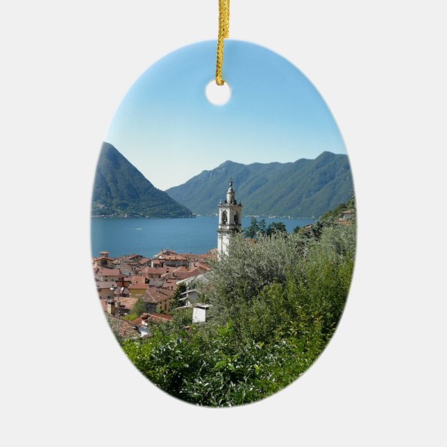 Como Lake Ceramic Tree Decoration (Front)