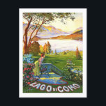 Como Lake Italy vintage travel Postcard<br><div class="desc">Como Lake Italy vintage travel Postcard</div>