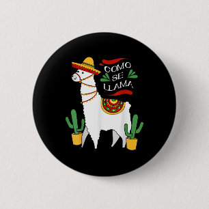 Como Se Llama Cactus Cute Cinco De Mayo Drink Shir 6 Cm Round Badge