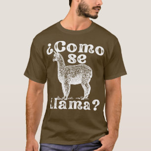 Como Se Llama Funny Vintage Style Spanish Language T-Shirt