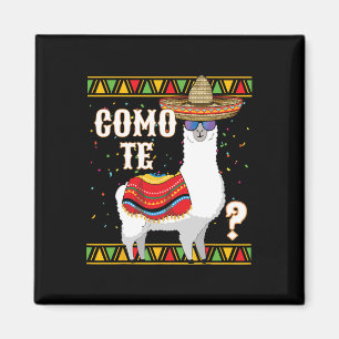 Como Te Llama Mexican Sombrero Funny Cinco De Mayo Magnet