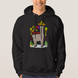 Como Te Llamas Cute Cinco De Mayo Spanish Pun  Alp Hoodie