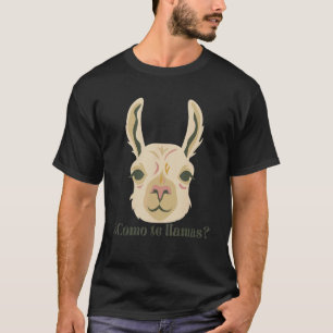 Como Te Llamas What's Your Name Pet Llama Spanish  T-Shirt