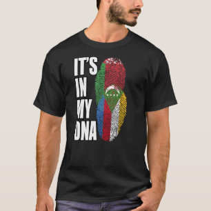 Comorian And Belarusian Mix DNA Flag Heritage T-Shirt