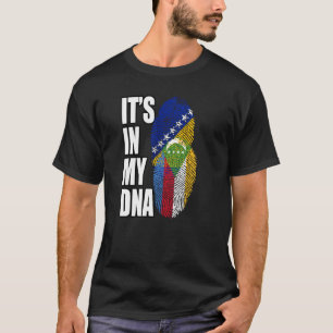 Comorian And Bosnian Herzegovinian Mix DNA Flag He T-Shirt