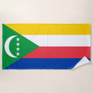 Comoros Flag Beach Towel