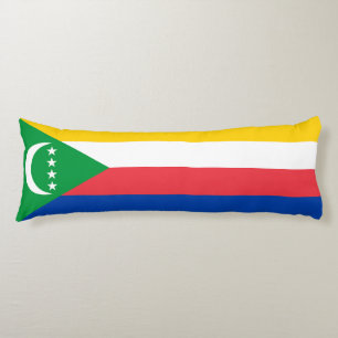 Comoros Flag Body Cushion