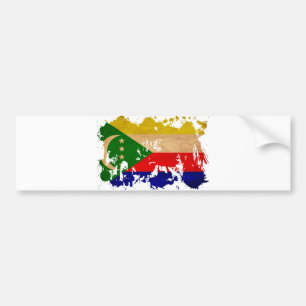 Comoros Flag Bumper Sticker