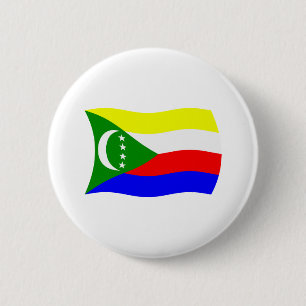 Comoros Flag Button