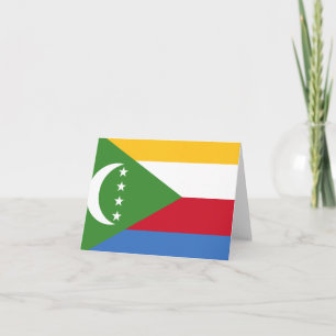 Comoros Flag Card