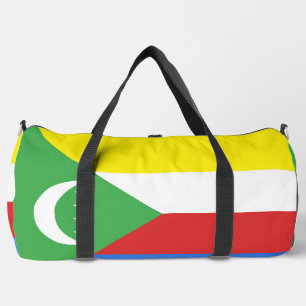 Comoros flag duffle bag