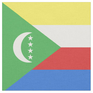 Comoros flag fabric