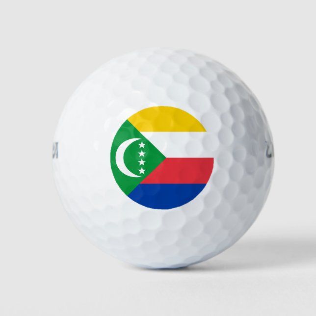 Comoros Flag Golf Balls (Front)