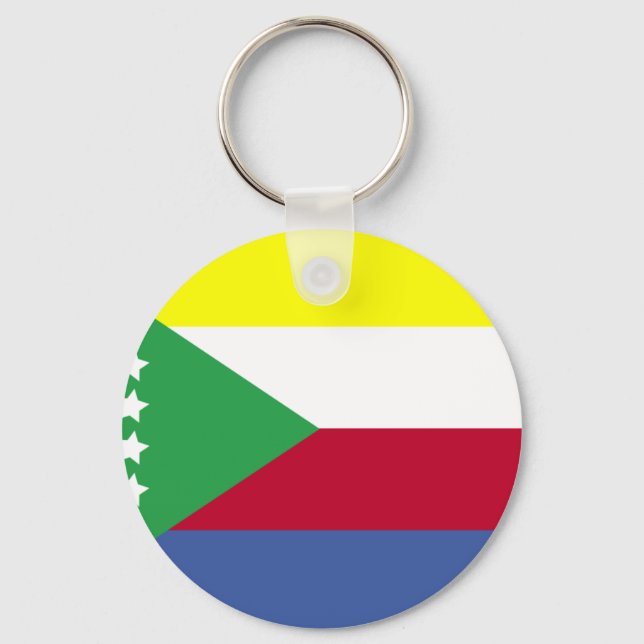 Comoros Flag Key Ring (Front)