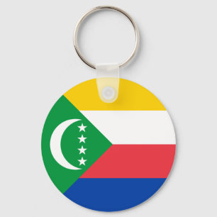 Comoros Flag Key Ring