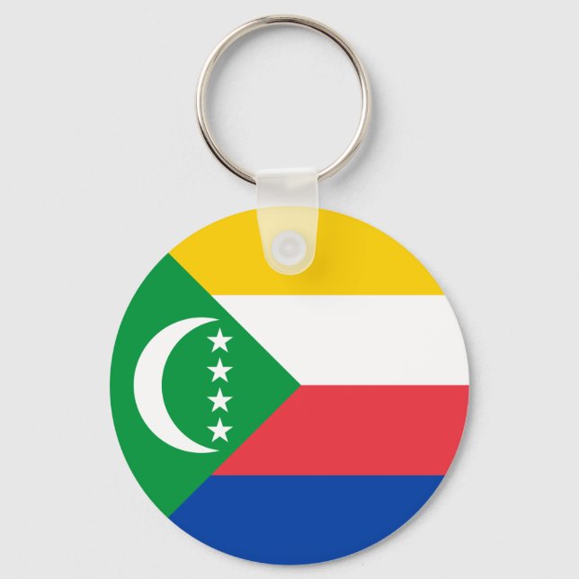 Comoros Flag Key Ring (Front)