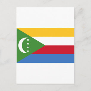 Comoros flag KM Postcard