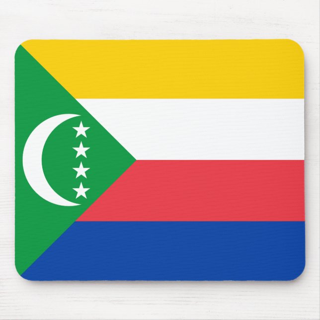 Comoros Flag Mouse Pad (Front)
