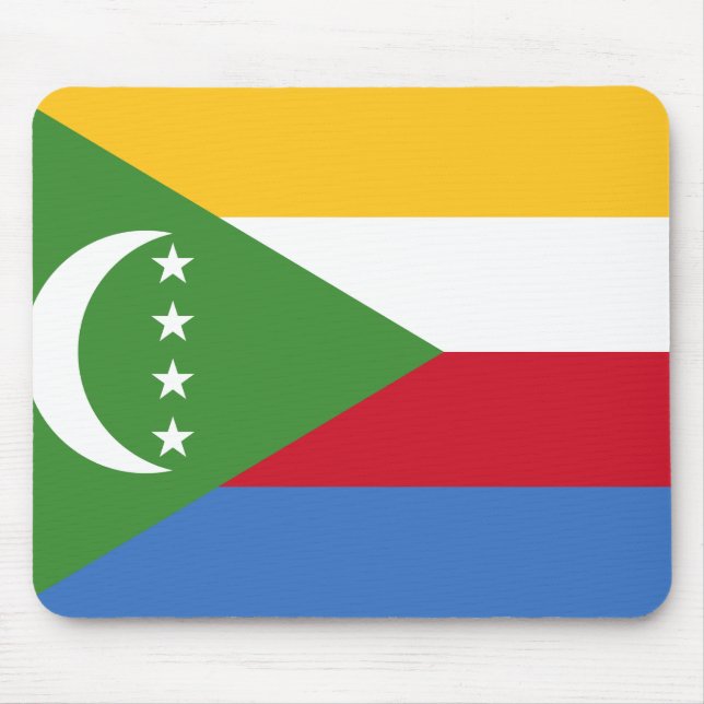 Comoros Flag Mouse Pad (Front)