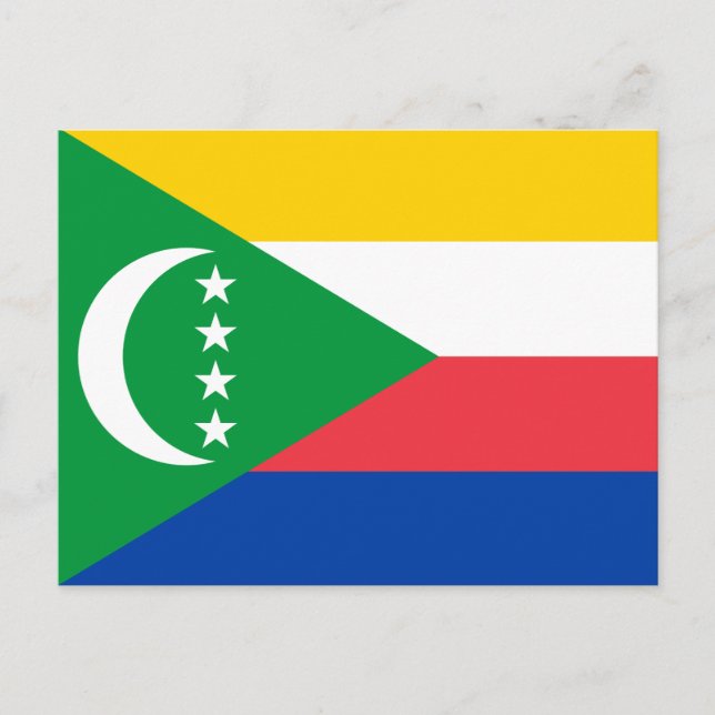 Comoros Flag Postcard (Front)