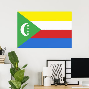 Comoros flag poster