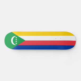 Comoros Flag Skateboard