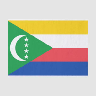 Comoros Flag Tissue Paper