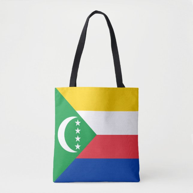 Comoros Flag Tote Bag (Front)