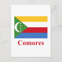 Comoros Flag with Name in French