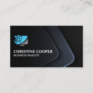 Comp Tech Logo Professional Corporate Business Card