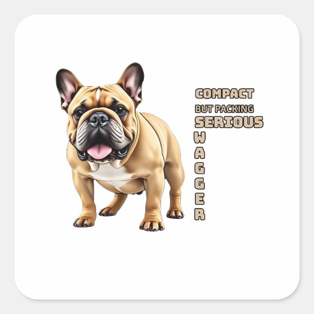 Compact, but packing serious swagger square sticker (Front)