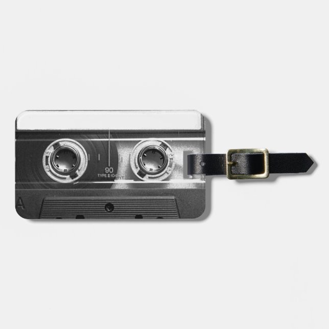 Compact Cassette Tape Luggage Tag (Front Horizontal)