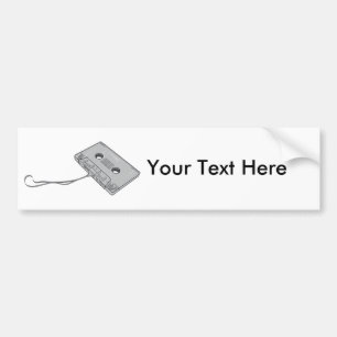 Compact Cassette Tape - Magnetic Recording Tape Bumper Sticker