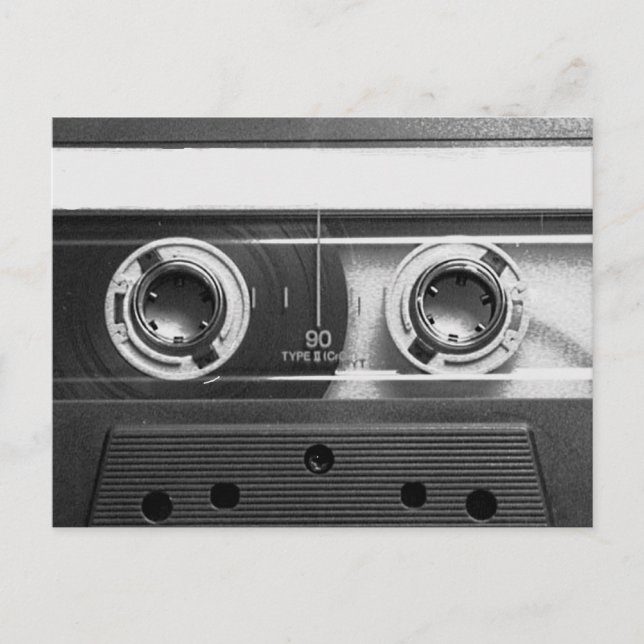 Compact Cassette Tape Postcard (Front)