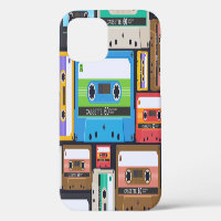 Compact Cassettes Abstract Composition