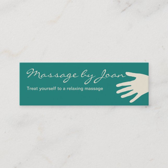 Compact Massage Business Cards (Front)