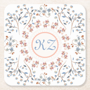 compact mirror square paper coaster