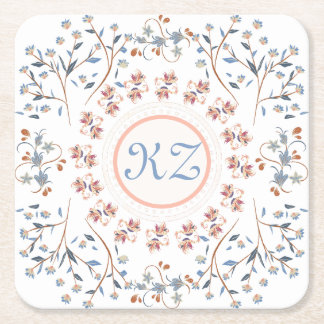 compact mirror square paper coaster